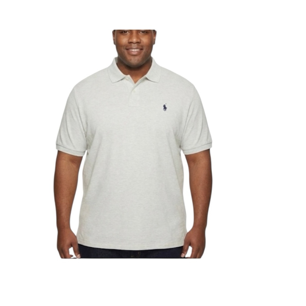 U.S Polo Performance Classic Men White Solid Polo Short Sleeve Size: 3XL